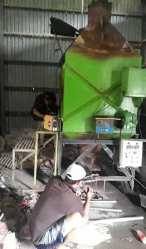 TPST di Desa Cangkingan dalam Proses Perawatan dan Perbaikan Rutin